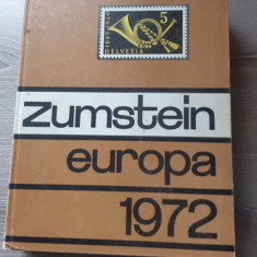 catalog de timbre Zumstein Europa 1972