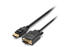 Cablu Kensington Display Port - VGA 1.8m Black foto