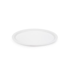 Tava rotunda pentru servire, plastic, Amy, alb, 29.4 x 1.1 cm