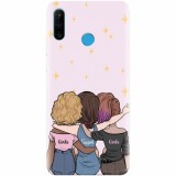 Husa silicon pentru Huawei P30 Lite, Girls Support Girls