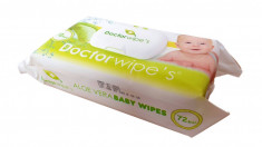 Servetele Umede Bebelusi Doctor Wipe&amp;#039;s 72 buc cu Capac Aloe Vera Relax KipRoom foto