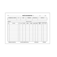 Nota de Receptie A4, 100 File/Carnet - Formular pentru Gestionarea Receptiei foto