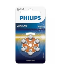 Baterii auditive ZA13 ZINC AIR blister 6buc PHILIPS foto