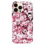 Husa compatibila cu Apple iPhone 12 model Ahegao Pink, Silicon, TPU, Viceversa, Transparent, Carcasa