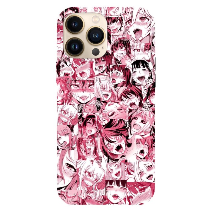 Husa compatibila cu Apple iPhone 15 Plus model Ahegao Pink, Silicon, TPU, Viceversa