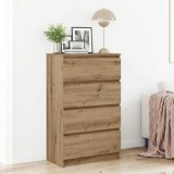 VidaXL Bufetă Stejar Artisan 60x35x98,5 cm Lemn prelucrat