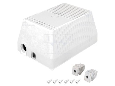 Carcasă alimentator ventilată ABS gri foto