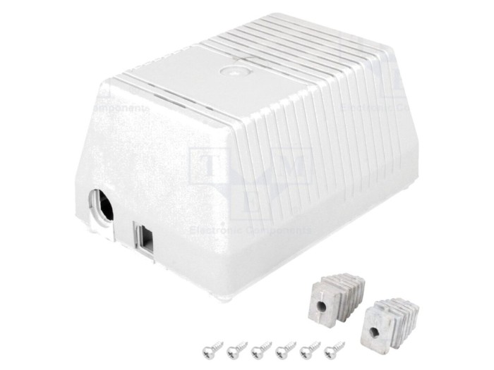 Carcasă alimentator ventilată ABS gri
