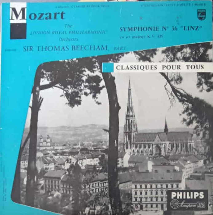 Disc vinil, LP. Symphonie Nr. 36 Linz En Ut Majeur K.V. 425-Mozart, The London Royal Philharmonic Orchestra-241983