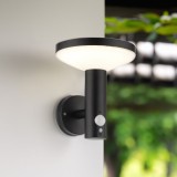 Cumpara ieftin Aplică Solară LED Klausen Shiny KL190003 4.4W 3000K Negru Senzor Mișcare Dimabilă IP44 18.5x16 cm Iluminat Exterior Modern Eficient Sustenabil