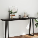 Blat masa lemn stejar 160x40 cm, maro, margine organica, rustic, blat birou, inlocuire