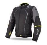 Geaca (jacheta) motociclete barbati Racing Seventy vara/iarna model SD-JR47 culoare: negru/galben fluor, M