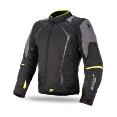 Geaca (jacheta) motociclete barbati Racing Seventy vara/iarna model SD-JR47 culoare: negru/galben fluor, M
