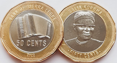 1661 Sierra Leone 50 cents 2022 Salla Koroma UNC foto