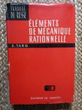 S.TARG - ELEMENTS DE MECANIQUE RATIONNELLE