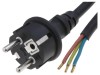 Cablu Neopren 3x1,5mm2 3m Negru