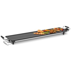Plita Electrica Fritel Teppanyaki 90x22 cm pentru 4-8 Persoane, 1800W, Termostat Reglabil, Strat Antiaderent