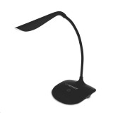 Lampa LED, Esperanza Acrux ELD103K, brat flexibil 21 cm, alimentare duala, cablu 110 cm, 4 x AAA, neagra