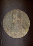 BASORELIEF , PREOT - ICONOM CONSTANTIN NAZARIE , BRONZ- TURNATORIA V. V. RASCANU, 1928