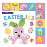 Alphaprints Easter 123 Carti Copii Tabbed Board Book in Engleza