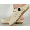 Saboti Medicinali Dama Bej, Talpa Gel, Piele Ecologica, Model 154149F, Confort Largi, Platforma 3.5 cm