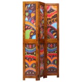 VidaXL Separator de Cameră 3 Panouri Maro Miere 35x1.5x160 cm Lemn Solid Acacia
