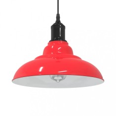 Gossi lampa suspendata reglabila pe inaltime e27 rosu lucios metal