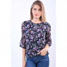 Bluza Florala Object Belina 3/4 Bleumarin foto