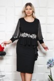 Cumpara ieftin Rochie eleganta Abstract - 50Marimea, Yves