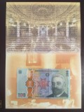 Romania 100 lei 2019 pick 125 Bratianu in folder BNR