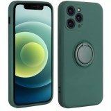 Husa protectie flippy compatibila cu samsung a51 4g liquid silicone ring cu suport rotativ verde