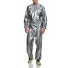 Costum Sauna Slabit si Tonifiere YC 6123, Marime L, Argintiu, Fitness, Alergare, Yoga, Unisex