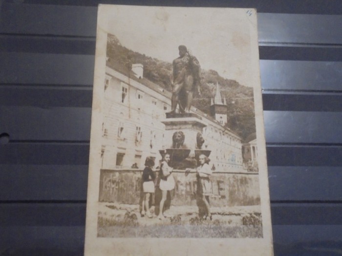 R.P.R. - BAILE HERCULANE - STAATUIA LUI HERCULE, IN SPATE BAILE &quot;IMPERIALE &quot; - 7.IV . 1950 - CIRCULATA, SCRISA -