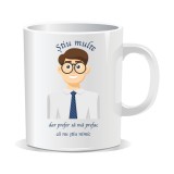 Cana alba personalizata, Stiu multe dar prefer sa ma prefac ca nu stiu nimic, INOVATIX&reg;. 330 ml, Oem