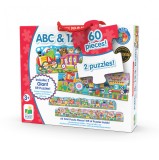 Cumpara ieftin Set 2 Puzzle-Uri Trenul Urias Cu Numere Si Litere - Eng, The Learning Journey
