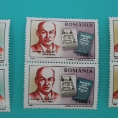 TIMBRE ROMÂNIA LP1544/2001 Aniversări - Personalități (i) Serie în pereche MNH