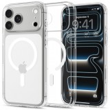 Husa MagSafe pentru Apple iPhone 18 Pro Max / 17 Pro Max, Spigen, Ultra Hybrid, Transparenta Alba ACS12118