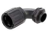Conectori &icirc;n unghi 90&deg; metric IP66 poliamidă