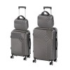 TraveLux Pro XXII gurul&oacute;s bőr&ouml;nd szett sz&uuml;rke