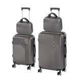 TraveLux Pro XXII gurul&oacute;s bőr&ouml;nd szett sz&uuml;rke