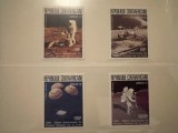 centrafricana timbre spatiu cosmos apollo aselenizare nestampilate MNH