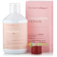 Colagen Repair Lichid Hidrolizat de Tip 1 si 3 cu 10000mg, Acid Hialuronic, Biotina, MSM, Zinc, Siliciu, Vitamine 500ml