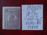 1920- Romania- Ferd. b. mic Mi272-violet -MNH, Nestampilat