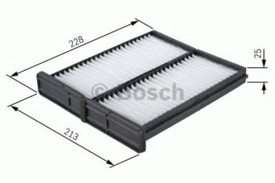 Filtru polen / aer habitaclu MITSUBISHI COLT V (CJ, CP) (1995 - 2003) BOSCH 1 987 432 086 foto