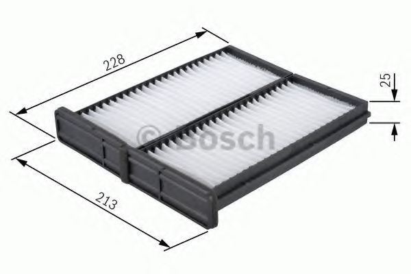 Filtru polen / aer habitaclu MITSUBISHI COLT V (CJ, CP) (1995 - 2003) BOSCH 1 987 432 086