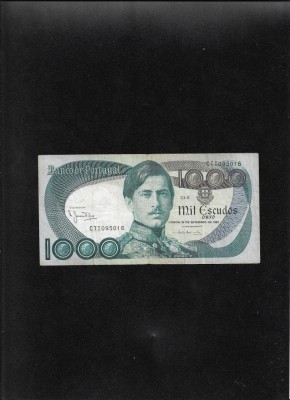 Rar! Portugalia 1000 escudos ouro 1980 seria095016 foto