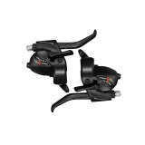 Maneta Schimbator/Frana Shimano Tourney St-Tx800, 8X3 Vit., Ez-Fire Plus, 2 Dege... Cod:ESTTX800P8AL