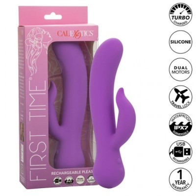 CALEXOTICS - FIRST TIME VIBRATOR PLEASER RECHARGEABLE PURPLE foto