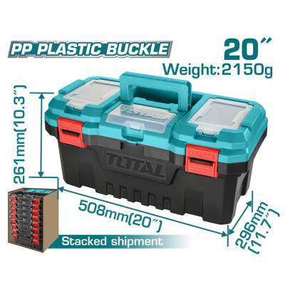 TOTAL - CUTIE PLASTIC PENTRU SCULE 508mm*296mm*261mm PowerTool TopQuality foto