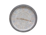 Ceas perete lemn gri maro 60 cm